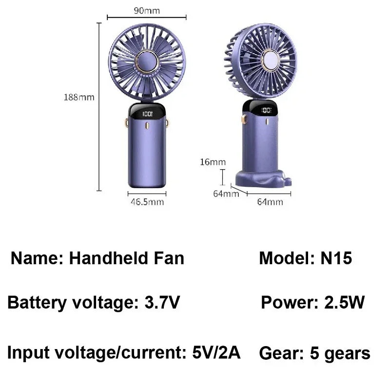 BreezeBolt mini cooling fan